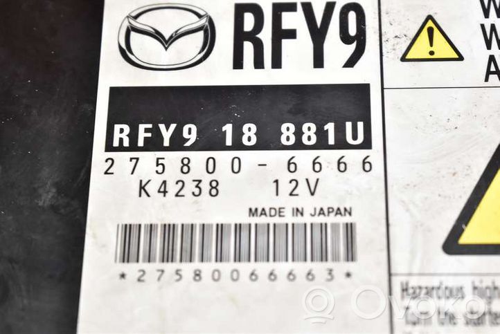 Mazda 6 Moottorin ohjainlaite/moduuli (käytetyt) RFY918881U