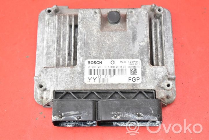 Opel Signum Блок управления двигателем ECU 55193967