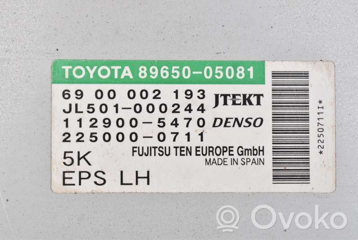 Toyota Avensis T270 Moottorin ohjainlaite/moduuli (käytetyt) 89650-05081