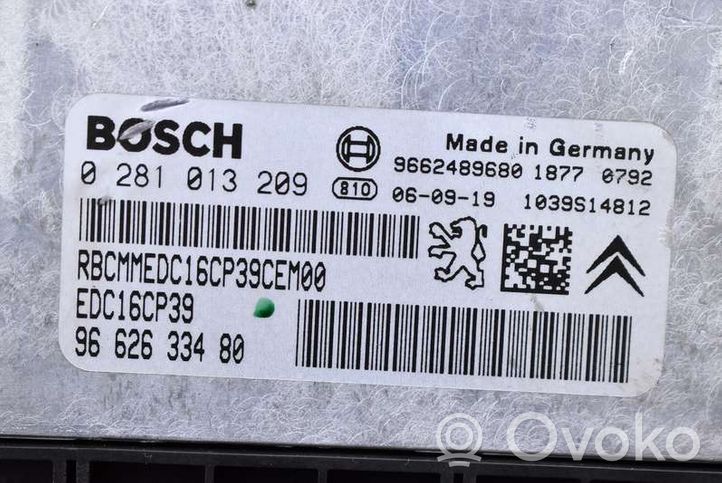 Peugeot 407 Galios (ECU) modulis 9662633480