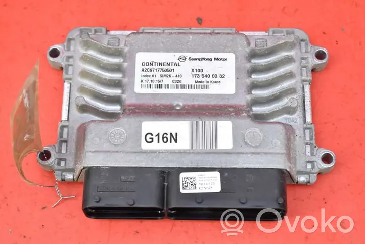 SsangYong Tivoli Komputer / Sterownik ECU silnika 1735400332