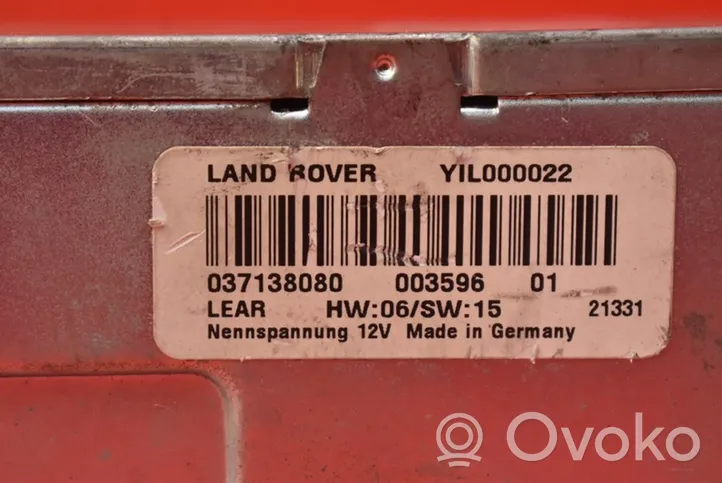 Land Rover Range Rover L322 Unité de commande, module ECU de moteur YIL000022