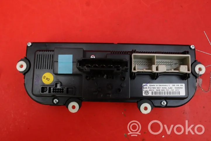 Volkswagen PASSAT CC Climate control unit 7N0907426L