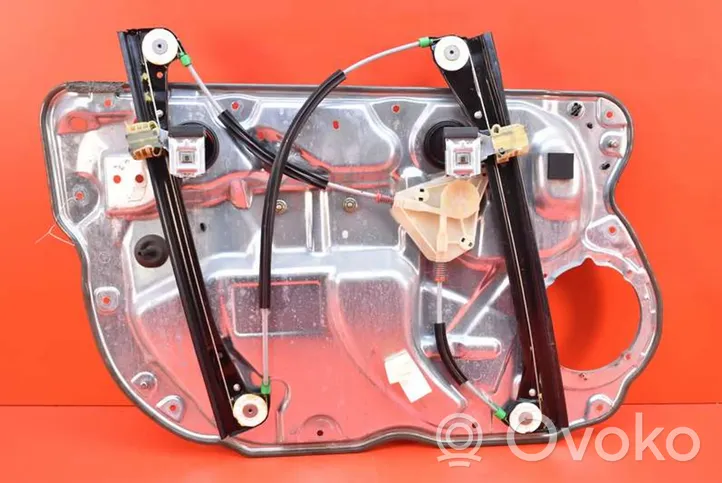 Volkswagen Polo Front door window regulator with motor 6Q4837756