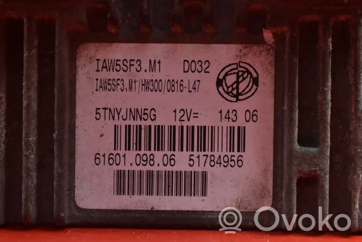 Fiat Punto (199) Komputer / Sterownik ECU silnika 51784956