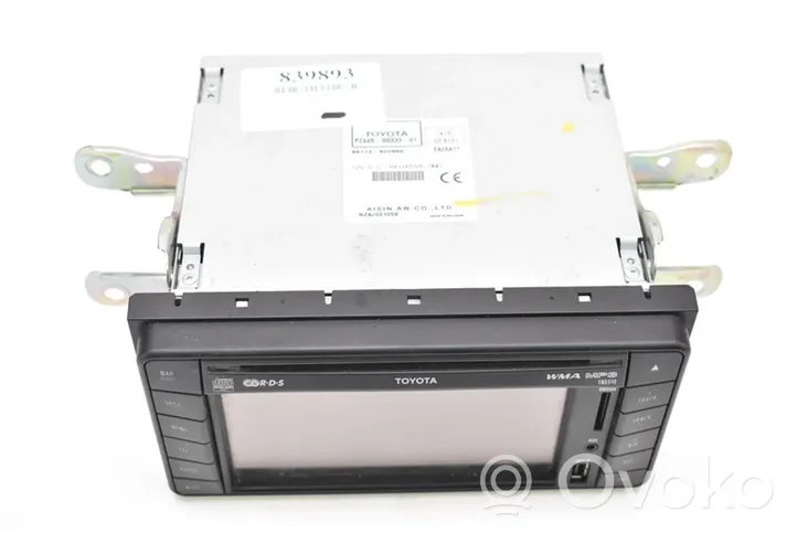 Toyota Corolla Verso E110 Panel / Radioodtwarzacz CD/DVD/GPS PZ445-00333-01