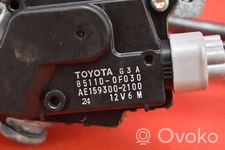 Toyota Corolla Verso E110 Tringlerie et moteur d'essuie-glace avant 85110-0F030