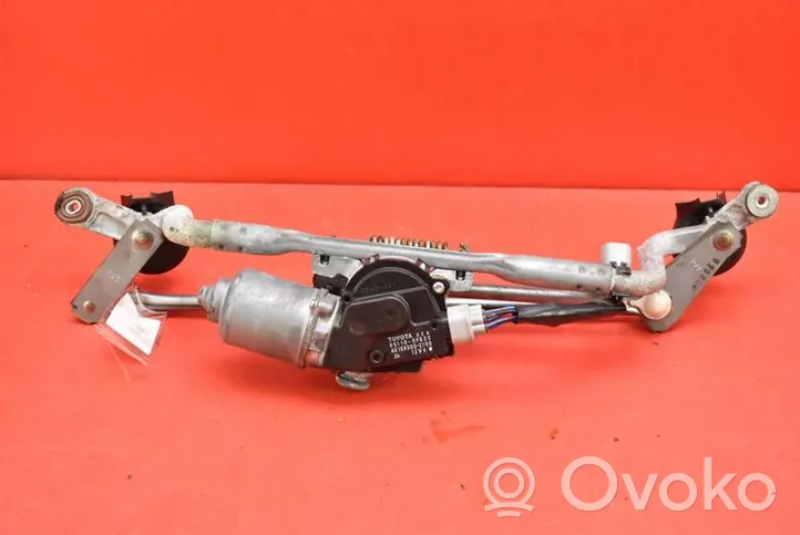 Toyota Corolla Verso E110 Tringlerie et moteur d'essuie-glace avant 85110-0F030