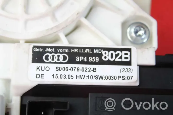Audi A3 S3 A3 Sportback 8P Elektriskā loga pacelšanas mehānisma komplekts 8P4839630