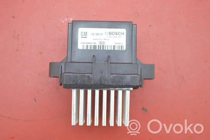 Opel Mokka Heater blower motor/fan resistor 13598091