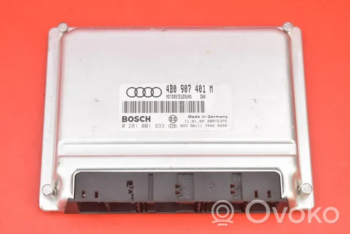 Audi A6 Allroad C5 Unité de commande, module ECU de moteur 4B0907401M