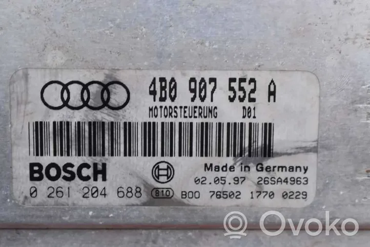 Audi A6 S6 C5 4B Moottorin ohjainlaite/moduuli (käytetyt) 4B0907552A