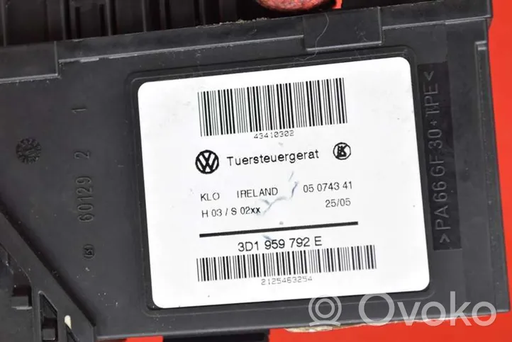 Volkswagen Touareg I Mécanisme de lève-vitre avec moteur 3D1959792E