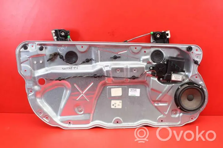 Volkswagen Polo Front door window regulator with motor 6Q2959802A