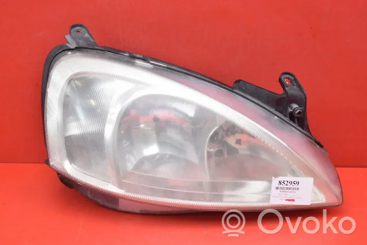 Opel Corsa C Lampa przednia 09114330