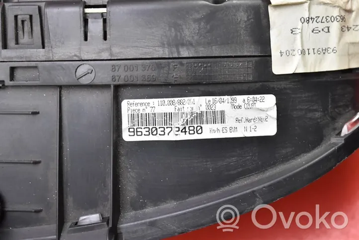 Peugeot 406 Tachimetro (quadro strumenti) 9630372480