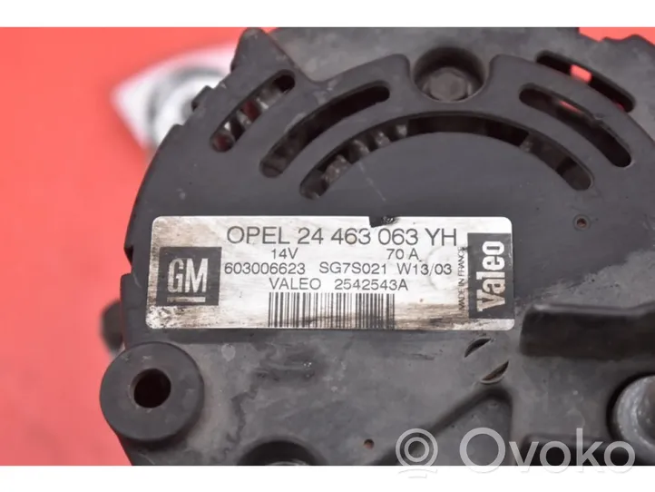 Opel Astra G Generatore/alternatore 24463063YH