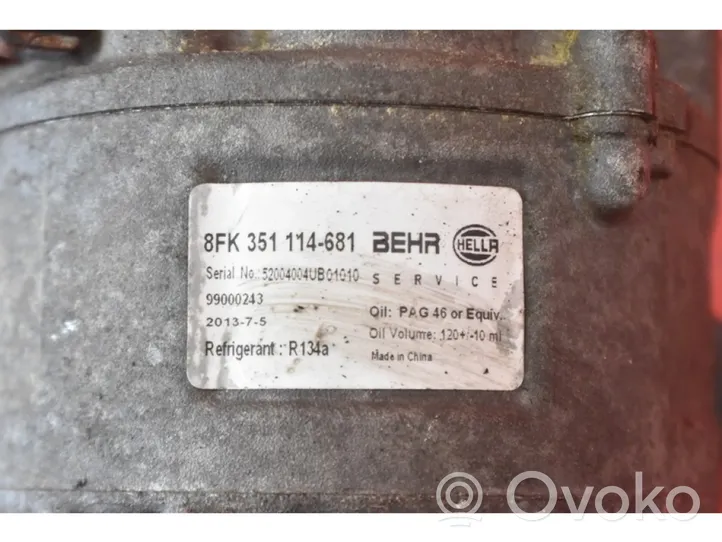 BMW X3 E83 Compressore aria condizionata (A/C) (pompa) 8FK351114-681