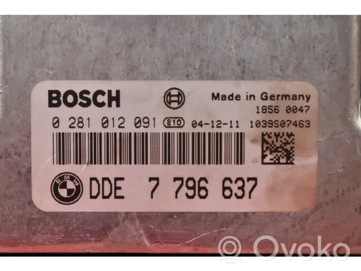 BMW 5 E60 E61 Motora vadības bloka ECU 7796637