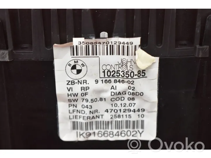 BMW X3 E83 Tachimetro (quadro strumenti) 9166846-02