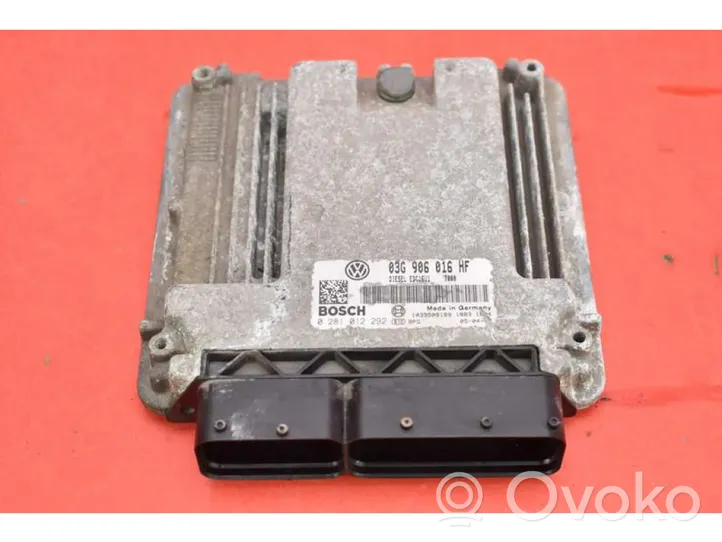 Skoda Octavia Mk2 (1Z) Unité de commande, module ECU de moteur 03G906016HF