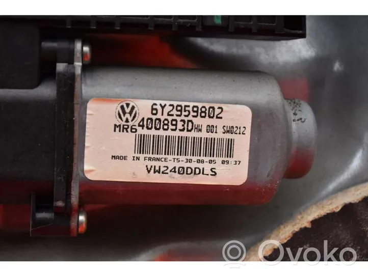 Volkswagen Polo IV 9N3 Mécanisme de lève-vitre avec moteur 6Q4837755