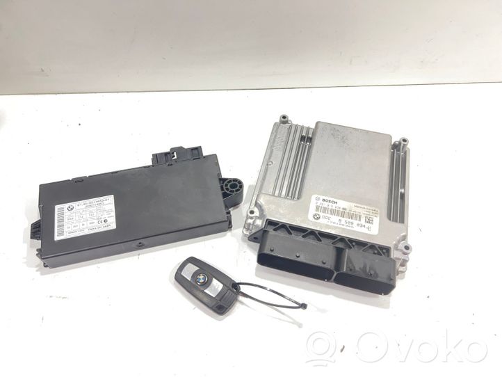 BMW 5 E60 E61 Komputer / Sterownik ECU i komplet kluczy 