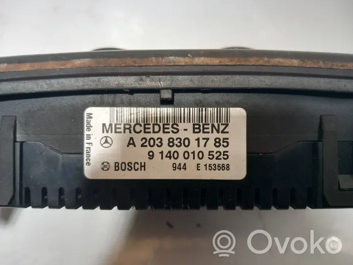 Mercedes-Benz C W203 Unité de contrôle climatique A2038301785