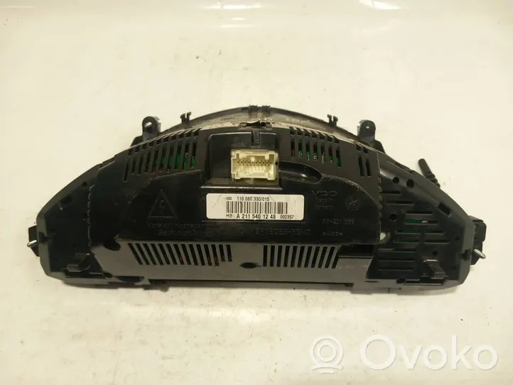 Mercedes-Benz E W211 Tachimetro (quadro strumenti) A2115401248