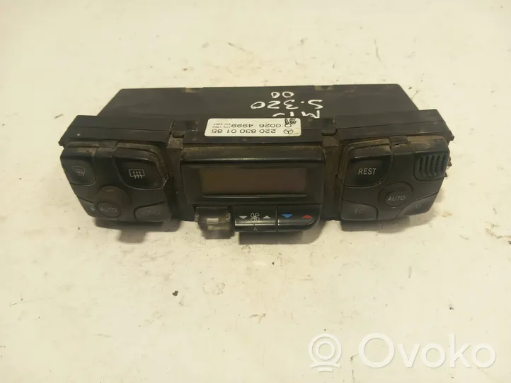 Mercedes-Benz S W220 Climate control unit 2208300185