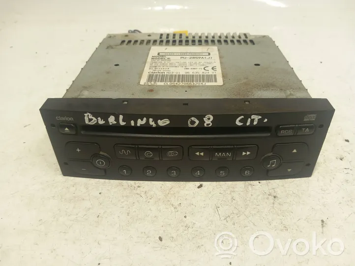 Citroen Berlingo Unità principale autoradio/CD/DVD/GPS 96635824XT