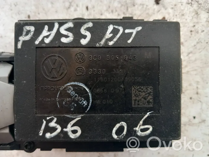 Volkswagen PASSAT B6 Przekaźnik blokady zapłonu 3C0905843