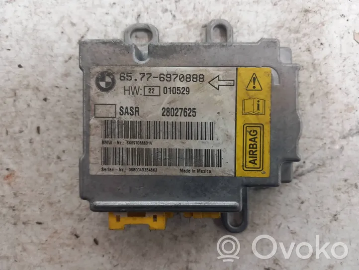 BMW 7 E65 E66 Module de contrôle airbag 6970888