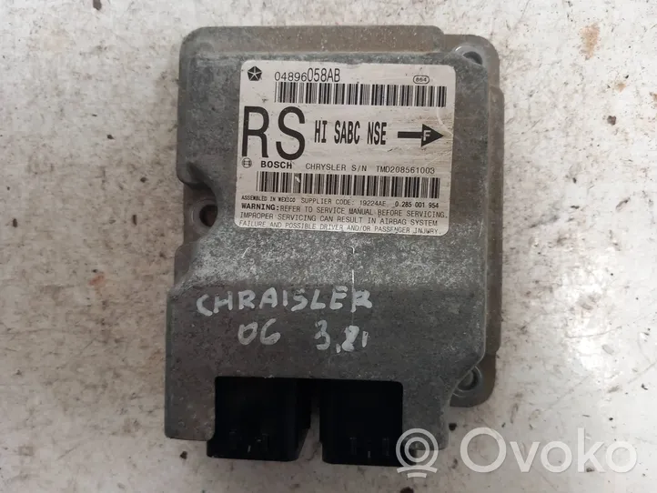 Chrysler Voyager Gaisa spilvenu trieciensensors 04896058ab