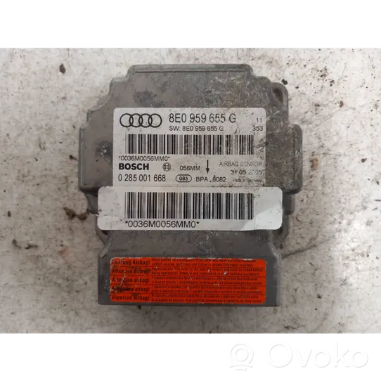 Audi A4 S4 B7 8E 8H Turvatyynyn ohjainlaite/moduuli 8E0959655G