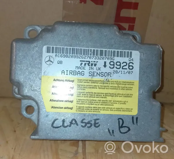 Mercedes-Benz A W169 Sterownik / Moduł Airbag A1698204085