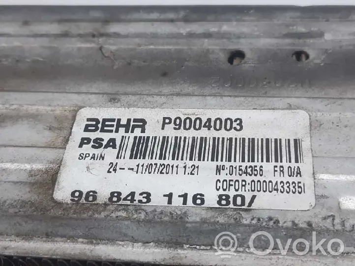 Citroen C3 Picasso Chłodnica powietrza doładowującego / Intercooler 9684311680