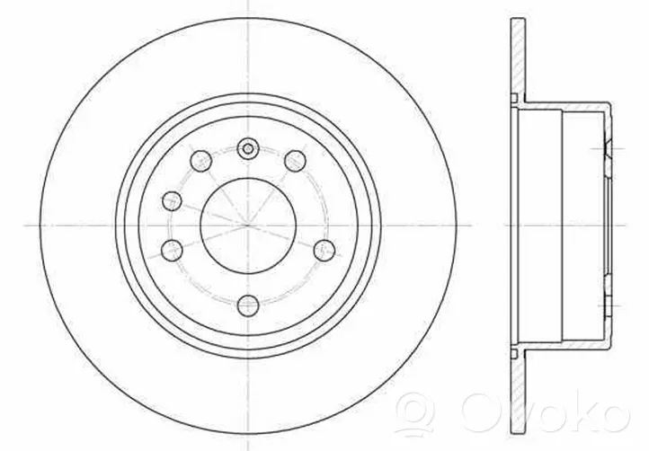 Saab 9-3 Ver1 Tarcza hamulca tylnego 5391578