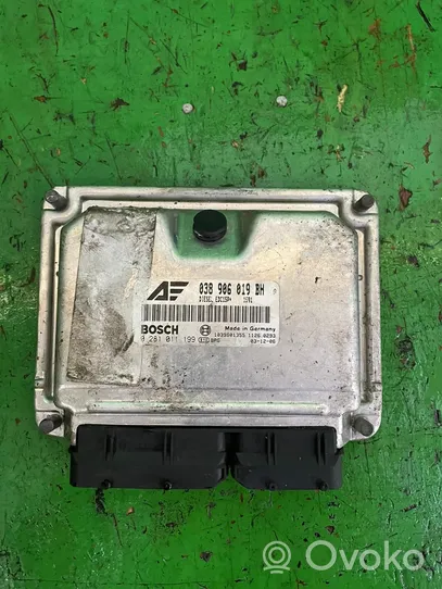 Volkswagen Sharan Komputer / Sterownik ECU silnika 038906019BH