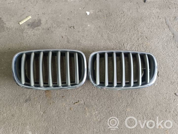 BMW X6 E71 Grille calandre supérieure de pare-chocs avant 51317185223