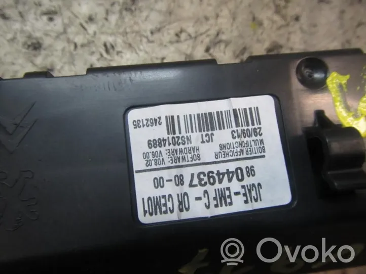 Citroen C-Elysée Interrupteur / bouton multifonctionnel 9804493780