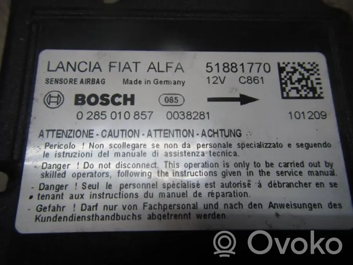 Fiat Doblo Centralina/modulo airbag 51881770