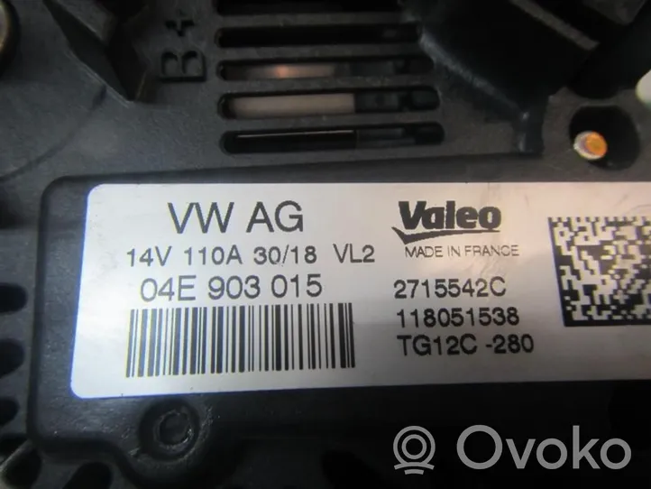 Volkswagen Golf SportWagen Generaattori/laturi 04E903025
