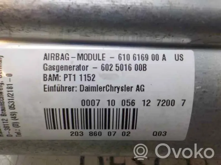 Mercedes-Benz CLC CL203 Poduszka powietrzna Airbag boczna A2038600702