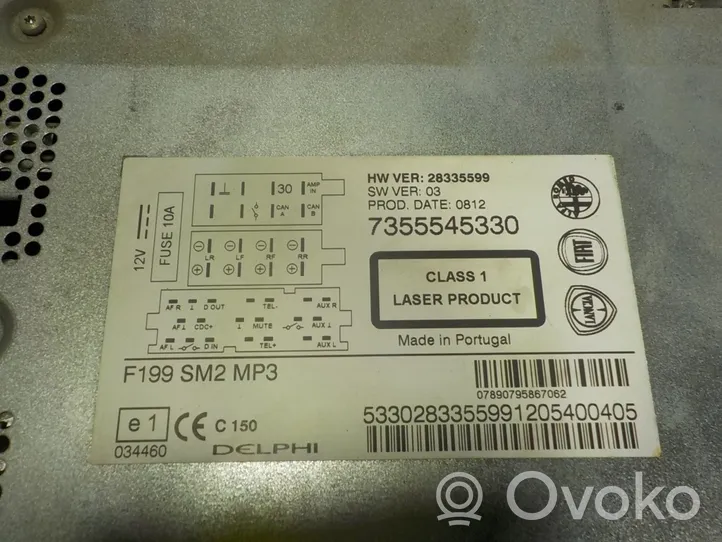 Fiat Grande Punto Moduł / Sterownik dziku audio HiFi 735564234