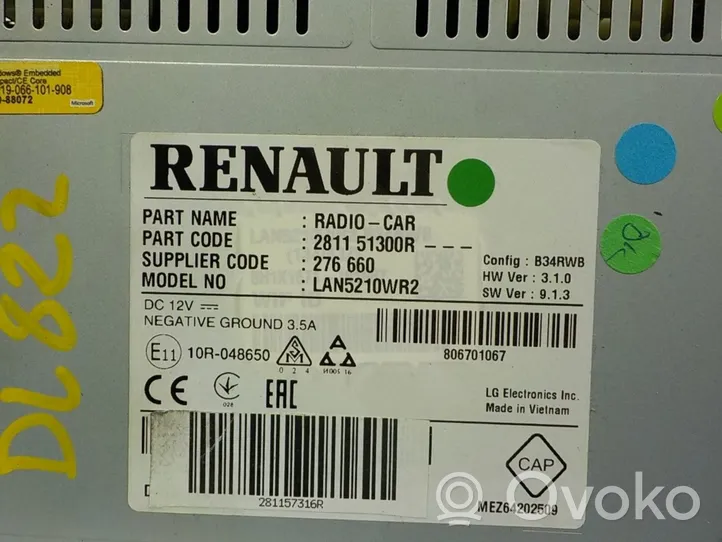 Renault Clio IV Moduł / Sterownik dziku audio HiFi 281151300R