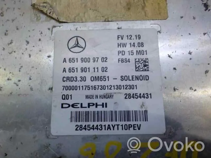 Mercedes-Benz A W176 Moottorin ohjainlaite/moduuli A6519005103