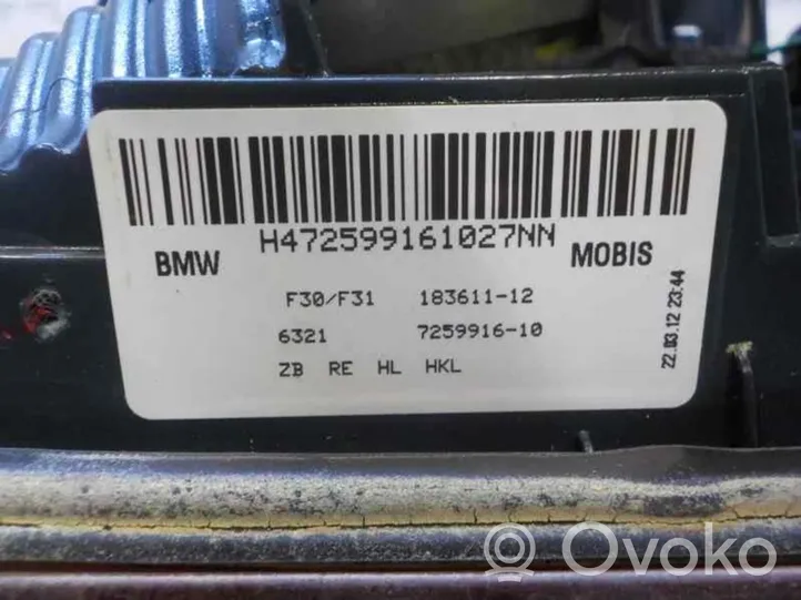 BMW 3 E90 E91 Galinis žibintas kėbule 63217372794