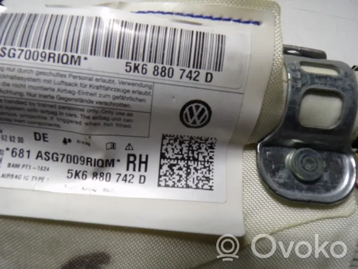 Volkswagen Golf SportWagen Poduszka powietrzna Airbag drzwi przednich 5K6880742D