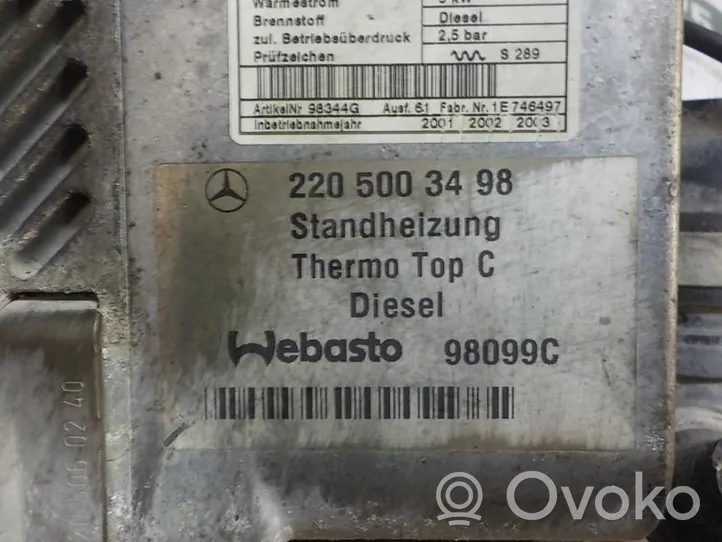 Mercedes-Benz S AMG W221 Wentylator nawiewu / Dmuchawa A2205000598
